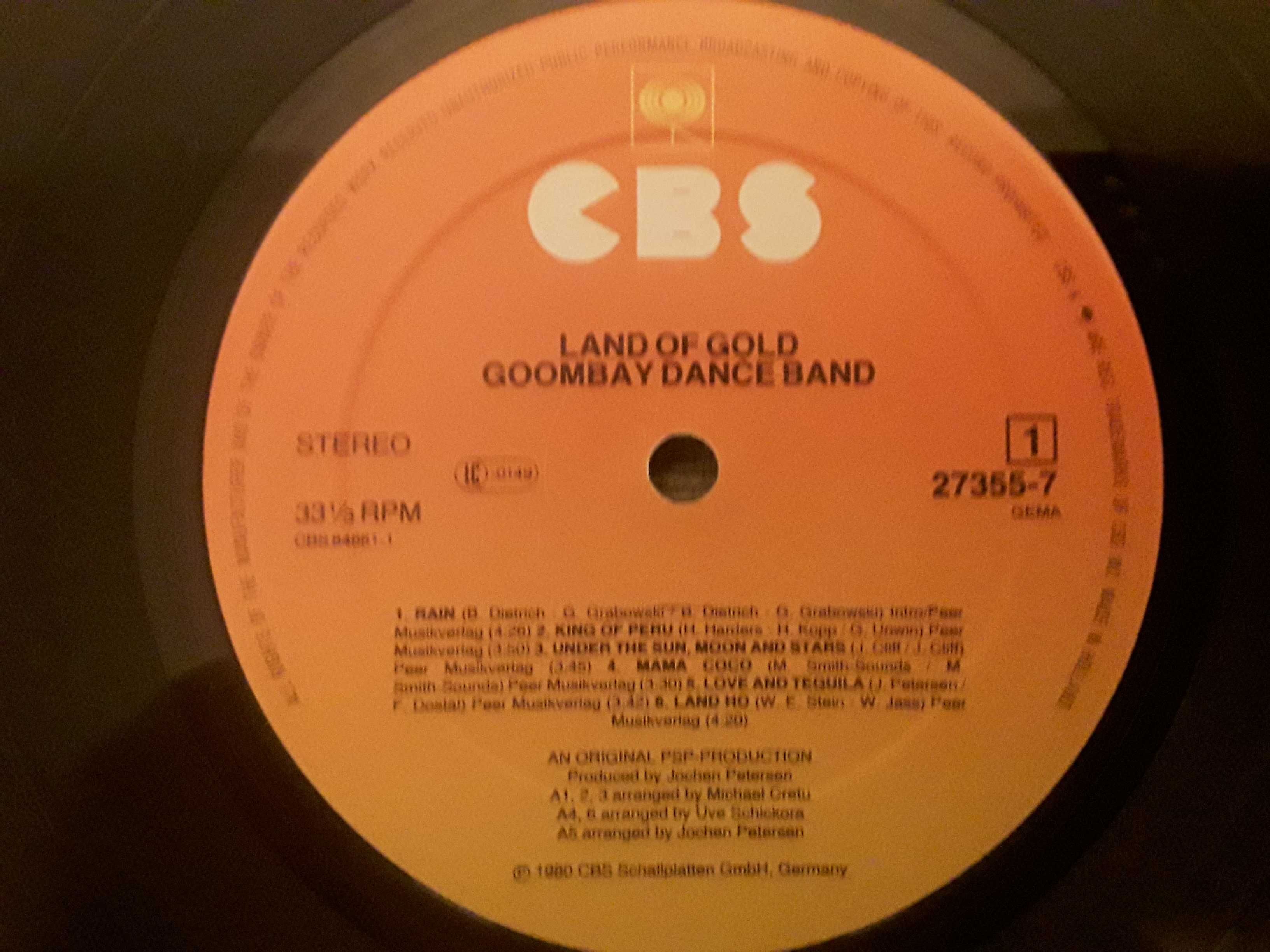 Виниловая пластинка Goombay Dance Band  Land Of Gold  1980 г.