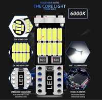 W5W цвет 6000k led t10 12в светодиодные лампочки світлодіодні лампи