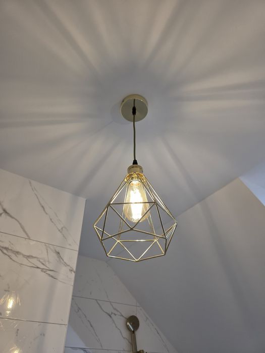 Zestaw złotych lamp
