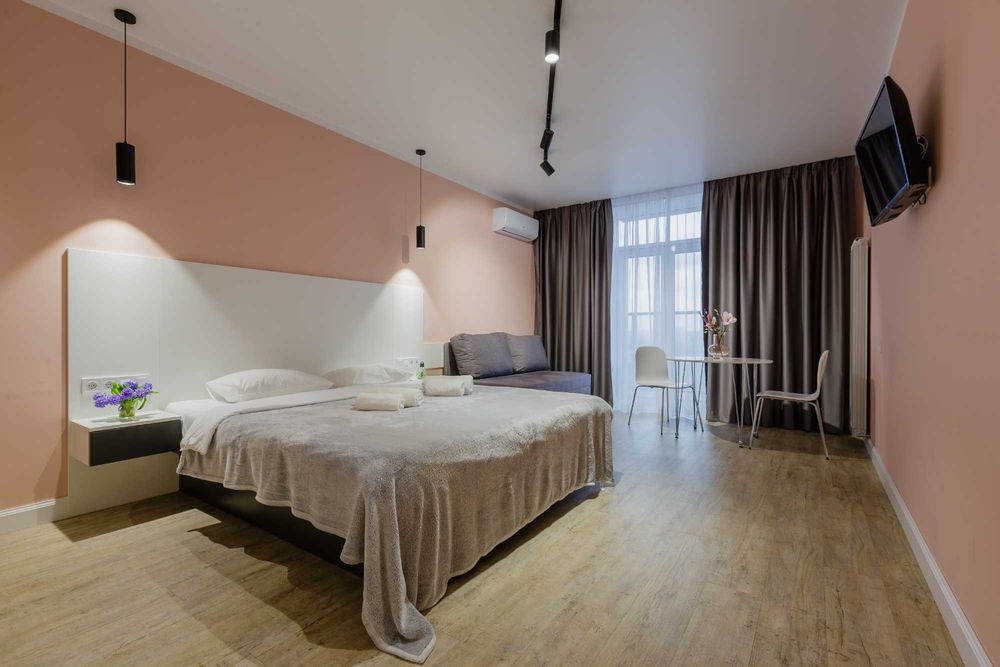 Подобово оренда сучасних 1к апартаментів, м. Вокзальна