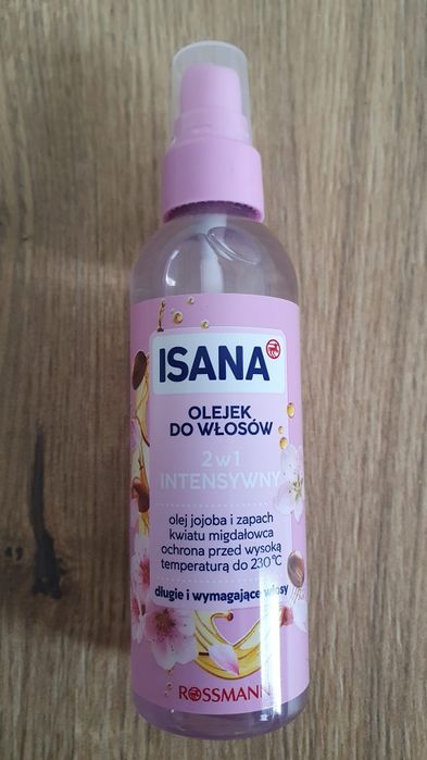 ISANA olejek do włosów 2w1 intensywny. Ochrona przed temperaturą NOWY!