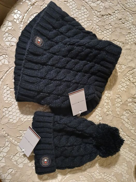 Komplet czapka komin tommy hilfiger