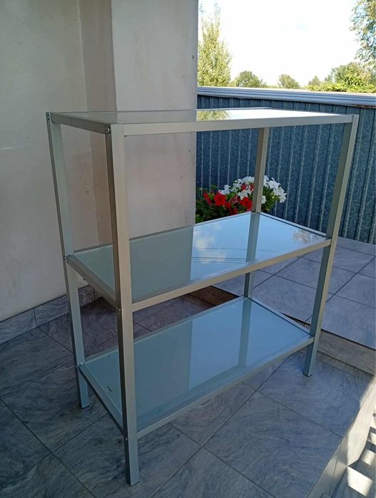 Szklano aluminiowa półka