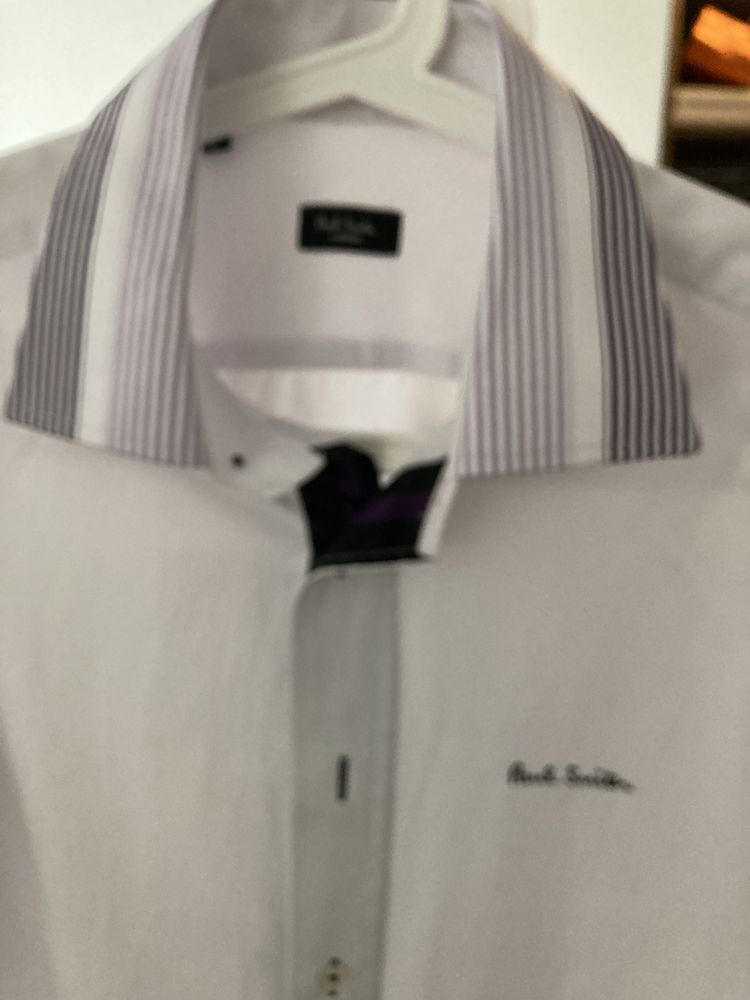 Koszula biała meska slim fit Paul Smith