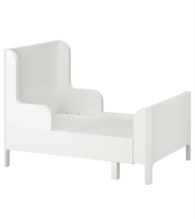 Lóżko do pokoju dziecięcego Ikea Busunge rośnie z dzieckiem białe