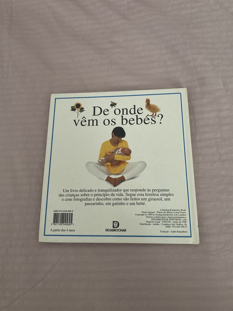 Livro - De onde vêm os bebés