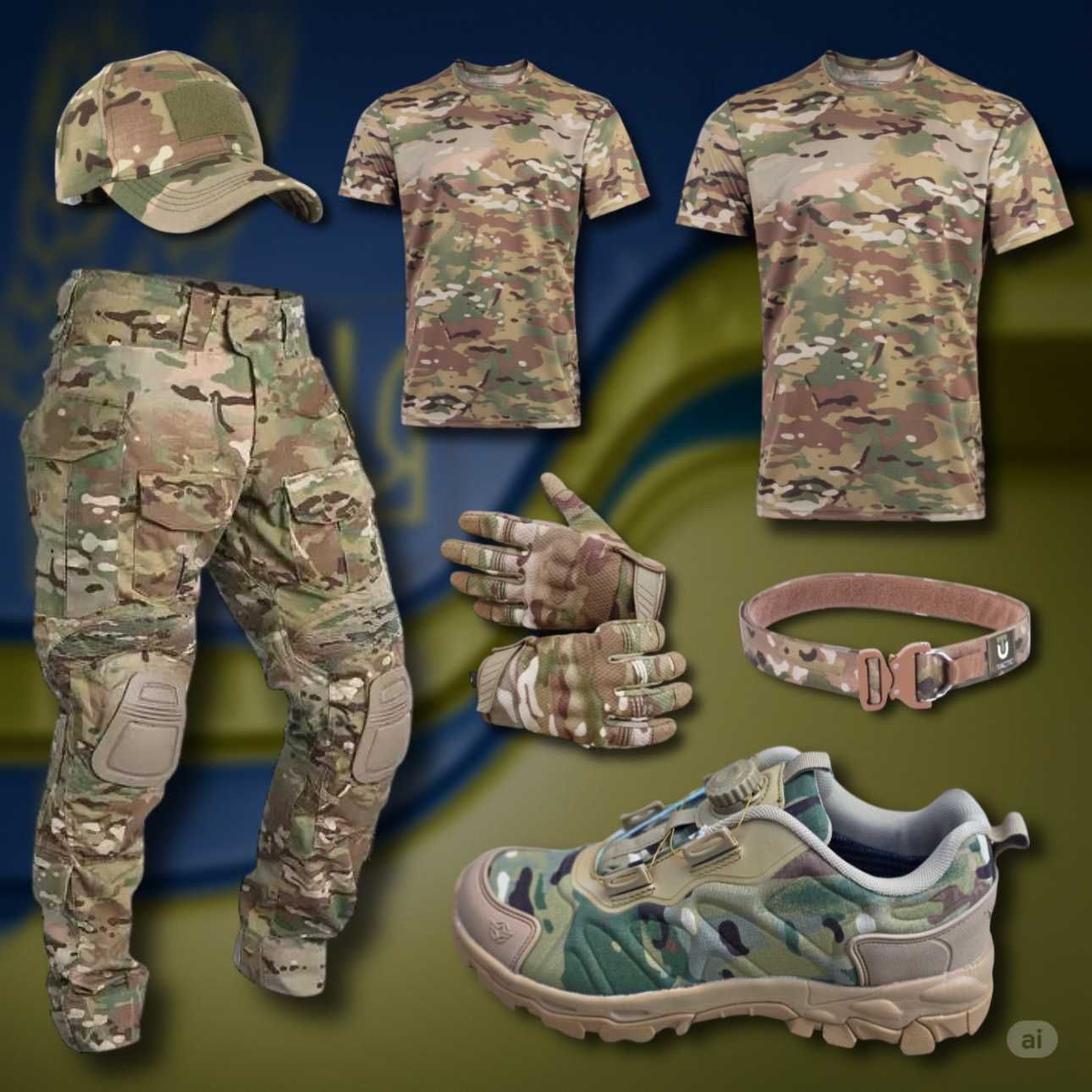 Комплект 7 в 1 тактичний ESDY military 4.