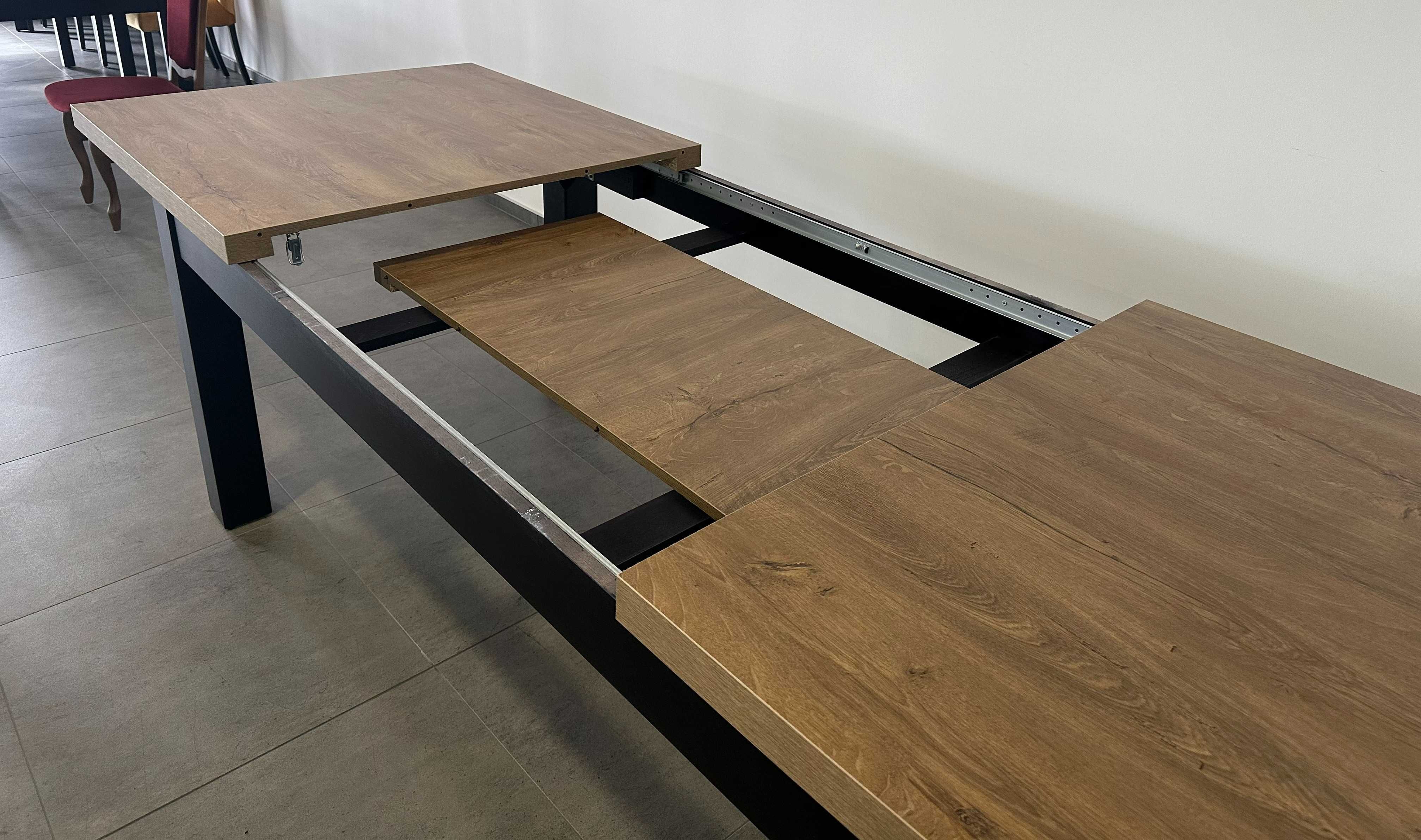 Stół rozkładany CLASSIC 200/300cm Stół z czarnymi nogami LOFT