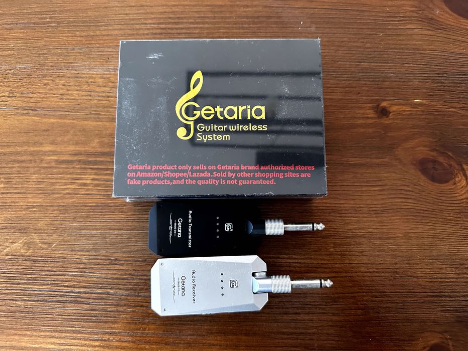 Getaria 5.8G sistema wireless para guitarra (conjunto de 2 pares)