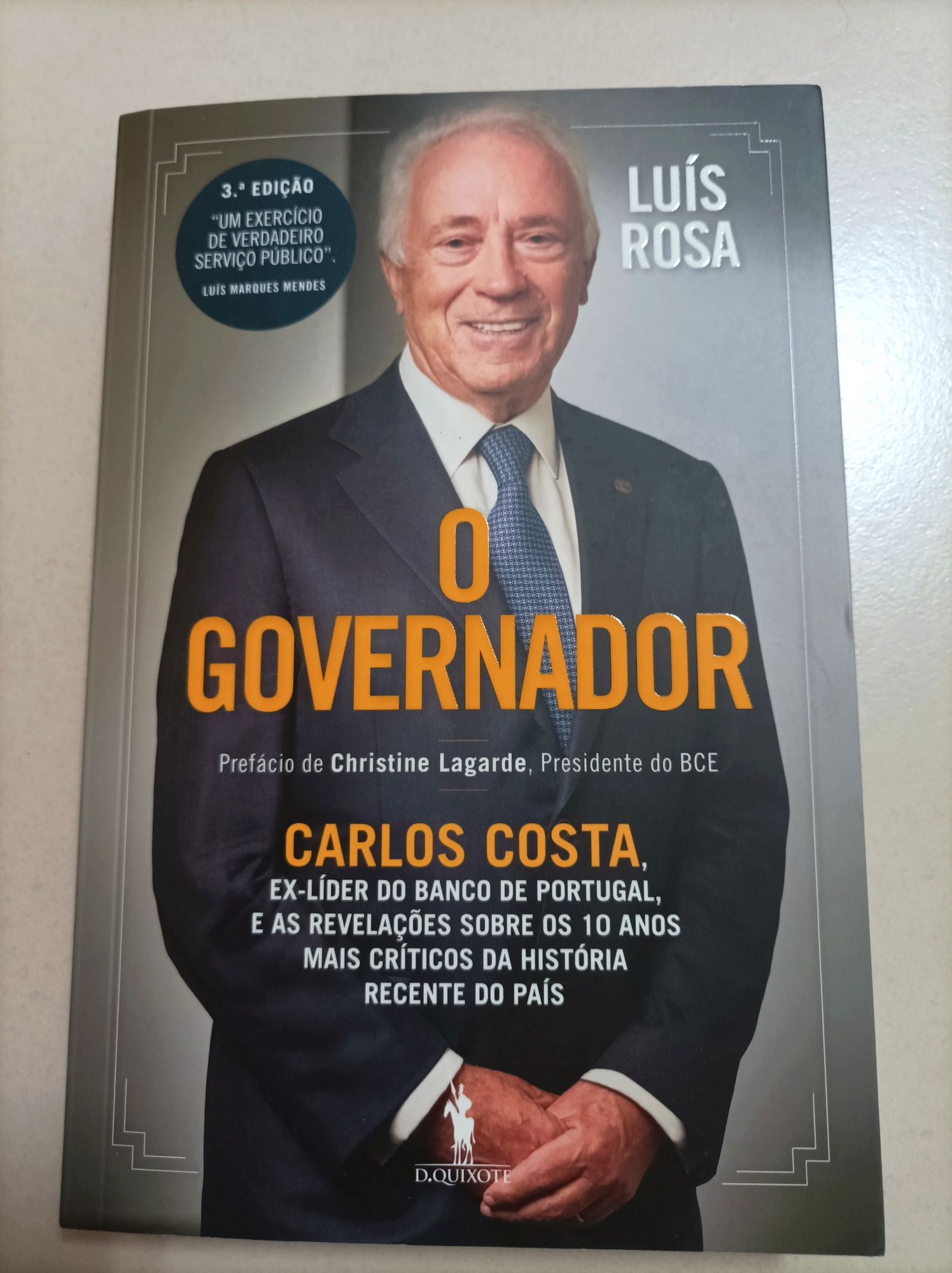 Livro: O Governador (Carlos Costa) de Luís Rosa (Novo)