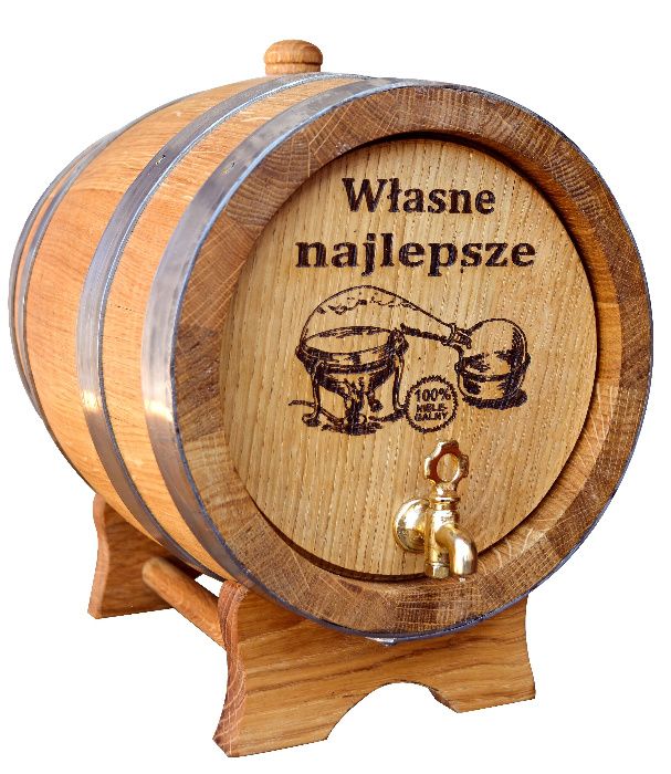 Beczka Dębowa Grawer 6 L PRODUCENT gwarancja ATEST beczki SERWIS
