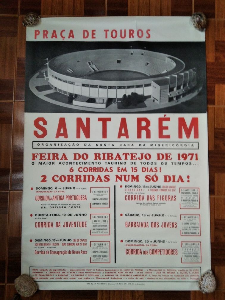 Cartaz praça de touros 1971