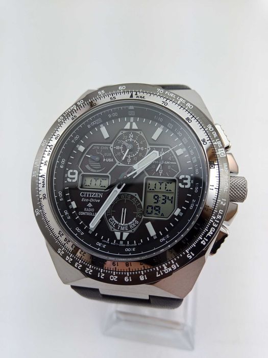 Часы Citizen JY8149-05E радиосигнал вечник сапфир будильник подсветка