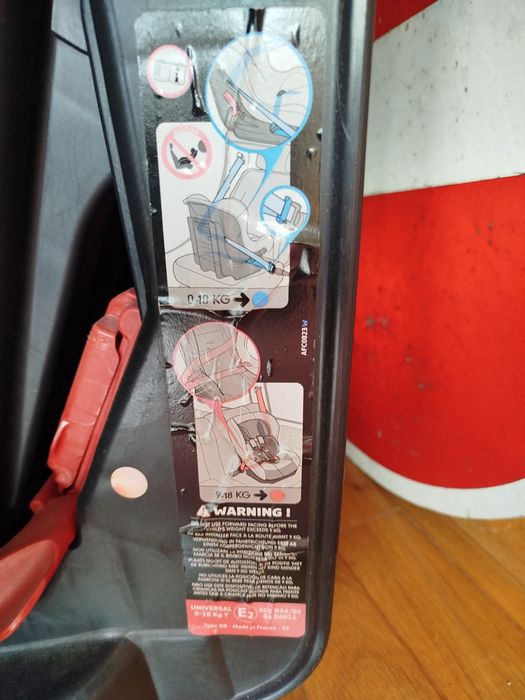 Cadeira auto até 18kgs