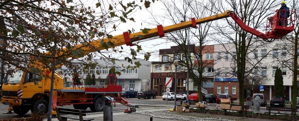 Koło Usługi podnośnikiem koszowym 30m