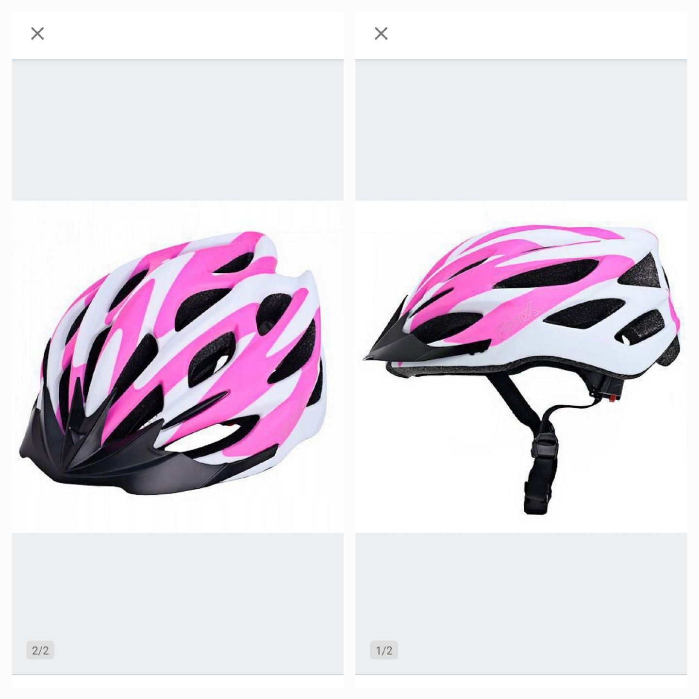 Kask biały różowy rozmiar damski  L proxu.kask MTB, CROSS, rozmiar L 5