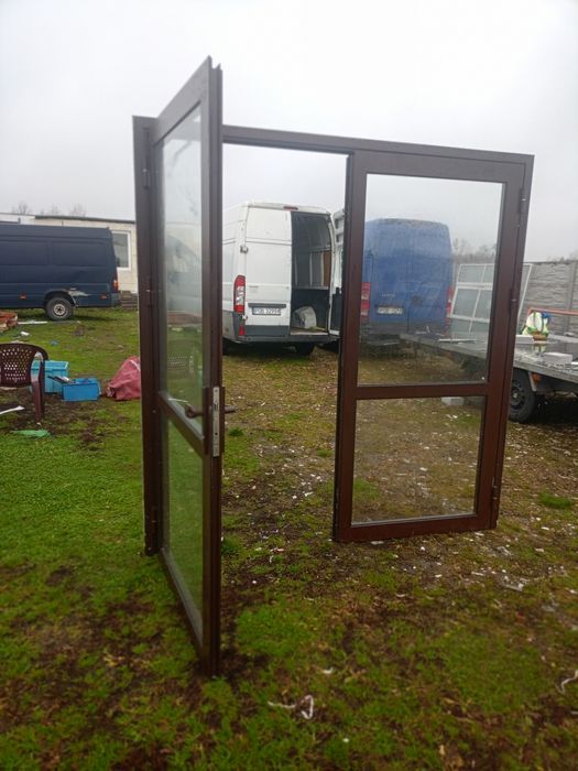 Drzwi aluminiowe używane z Niemiec super stan dostawa gratis cały Kraj