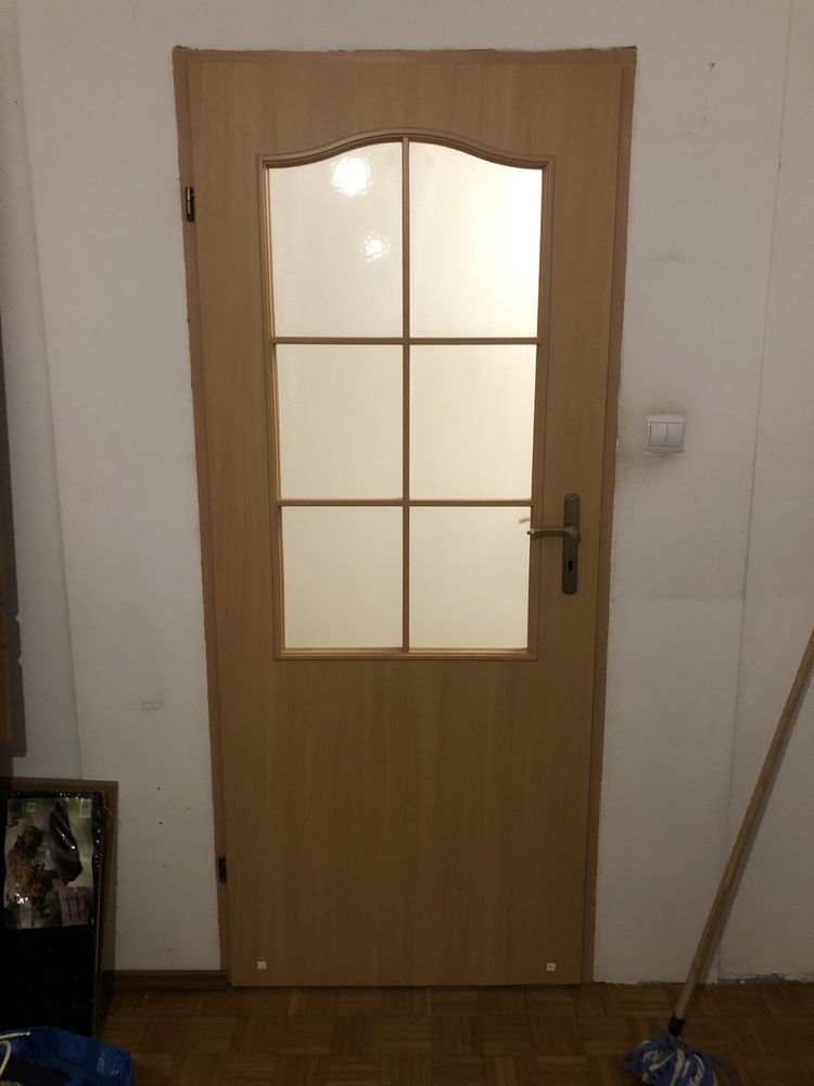 Drzwi 80cm lewe, stan bdb