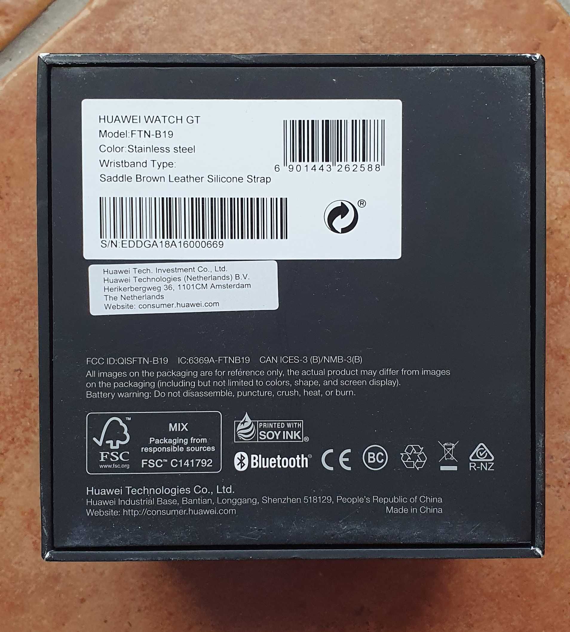 Smartwatch Huawei Watch GT com carregador - SEMI NOVO