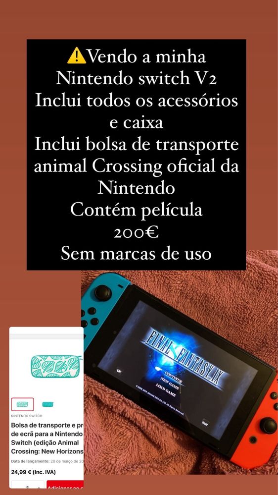 Nintendo switch v2 como nova
