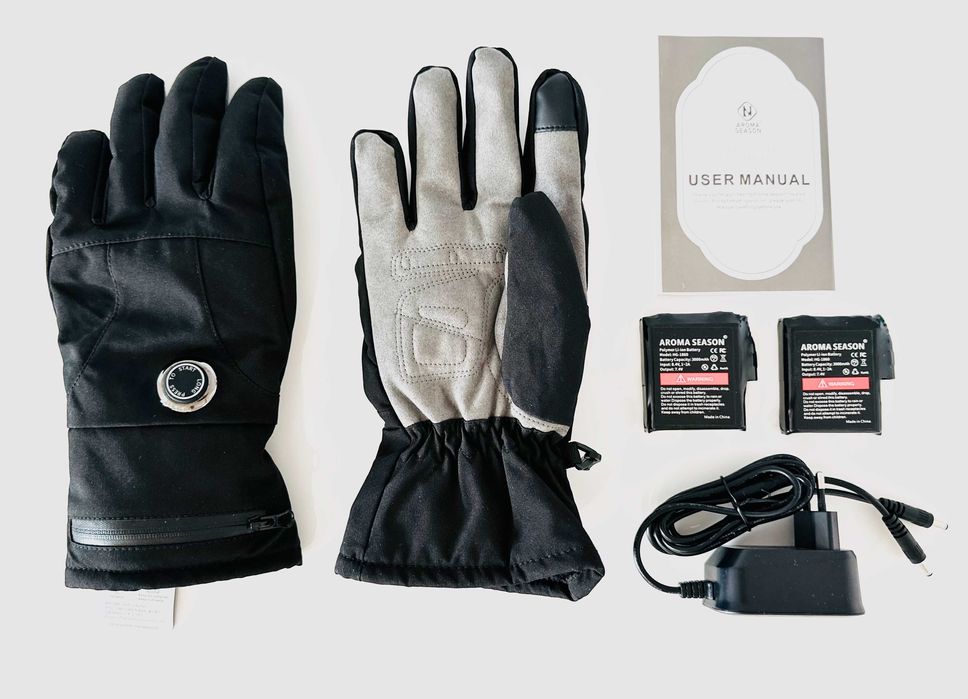 Рукавички з підігрівом Aroma Season S/M  Терморукавички Cірі або Чорні