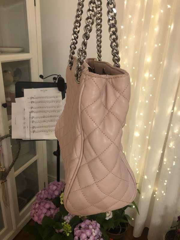 Torebka Michael Kors Susannah mini pudrowy róż skóra !