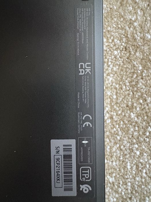 HP 655 Wireless Combo Teclado e Rato