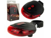 Lampka rowerowa laserowa tylna tył laser na rower