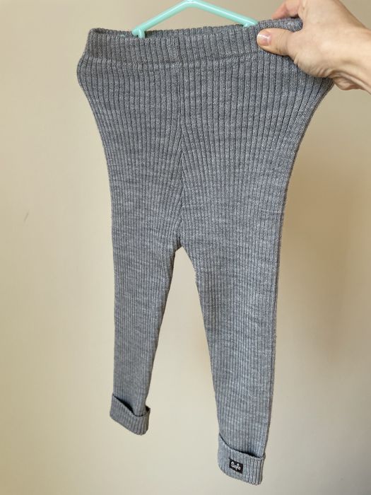 Getry legginsy grube safa 80-90 merino wełna