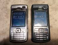 Nokia n70 черный и серебристый