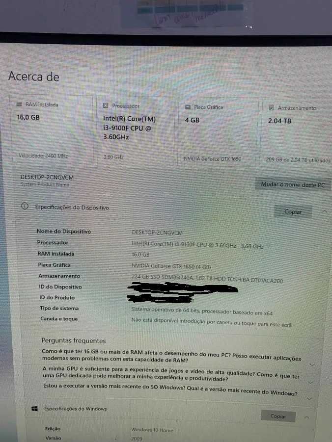 PC Gamer Completo + Monitor AOC 24G2ZU 24'' 240Hz Full HD