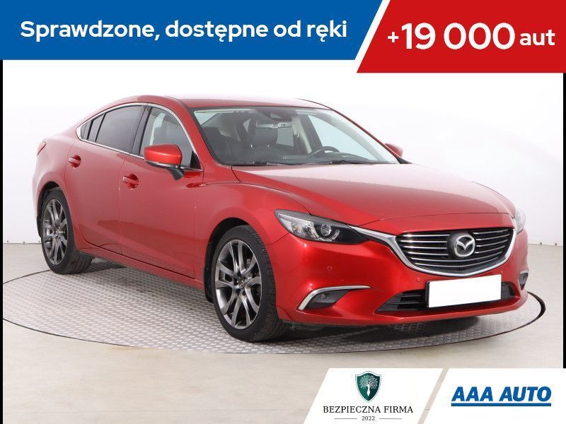 Mazda 6 2.0 Skyactiv-G Emotion , Salon Polska, Serwis ASO, Skóra, Navi,
