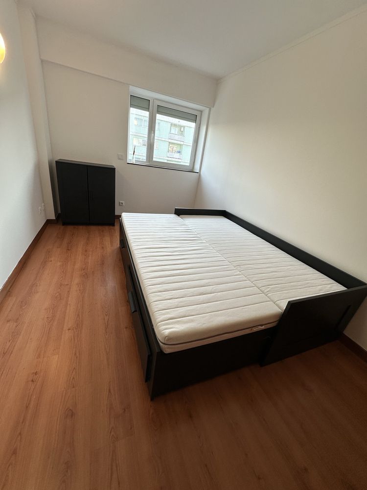 Cama individual/casal com gavetões - BRIMES IKEA