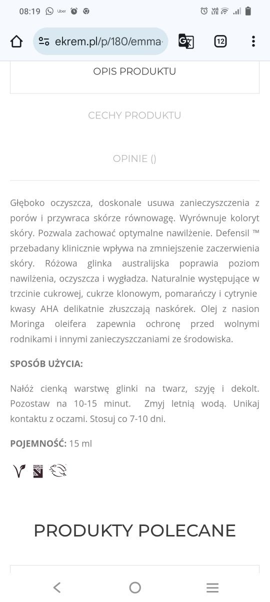 Maska do twarzy Emma Hardie