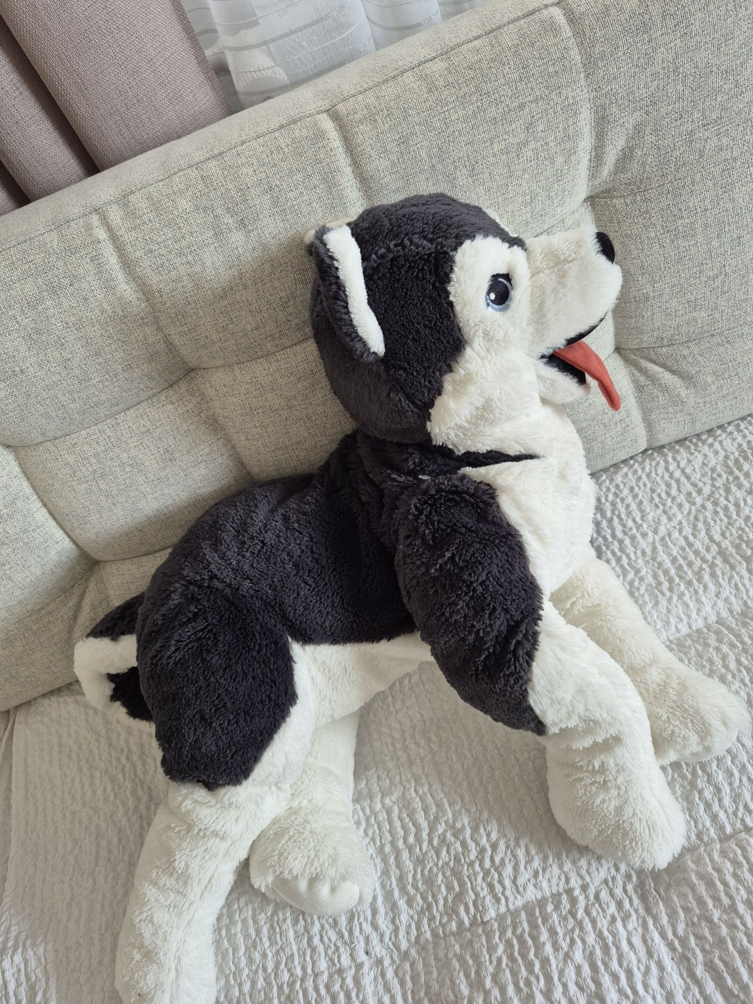 Husky siberian maskotka 57  cm.Ikea