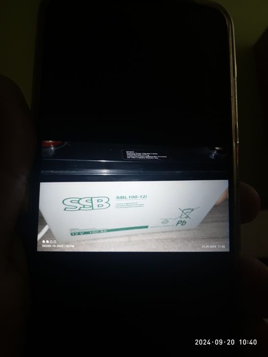 Инвектор и Аккумулятор АGM SSB SBL 100-12i 100-Aч 12в і унівесальне дж