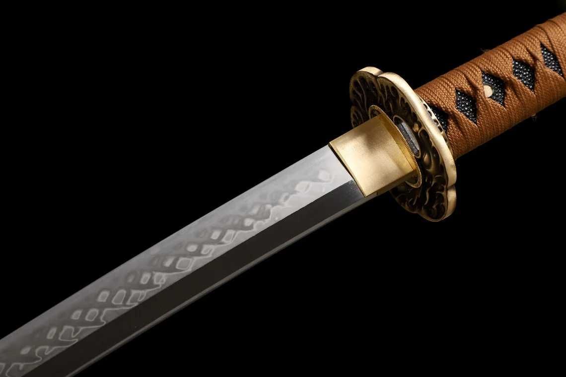 RĘKODZIEŁO - Miecz japoński samurajski Katana stal T10 szabla HAMON