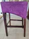 Hokery 80 cm wys. 2 szt. fioletowe