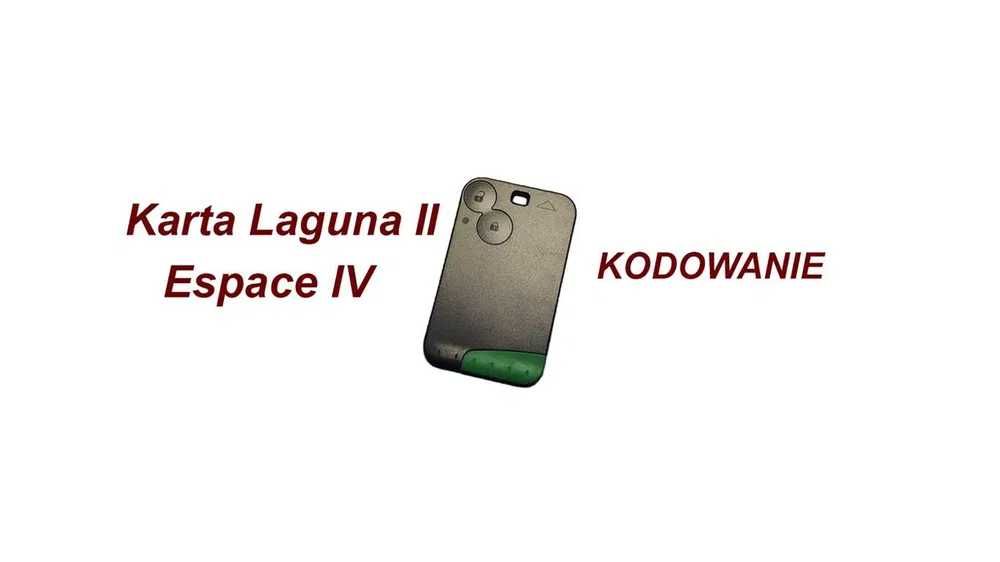 Kodowanie kart Renault Laguna II Espace IV