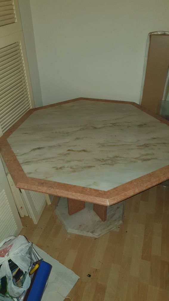 Mesa jantar em  mármore
