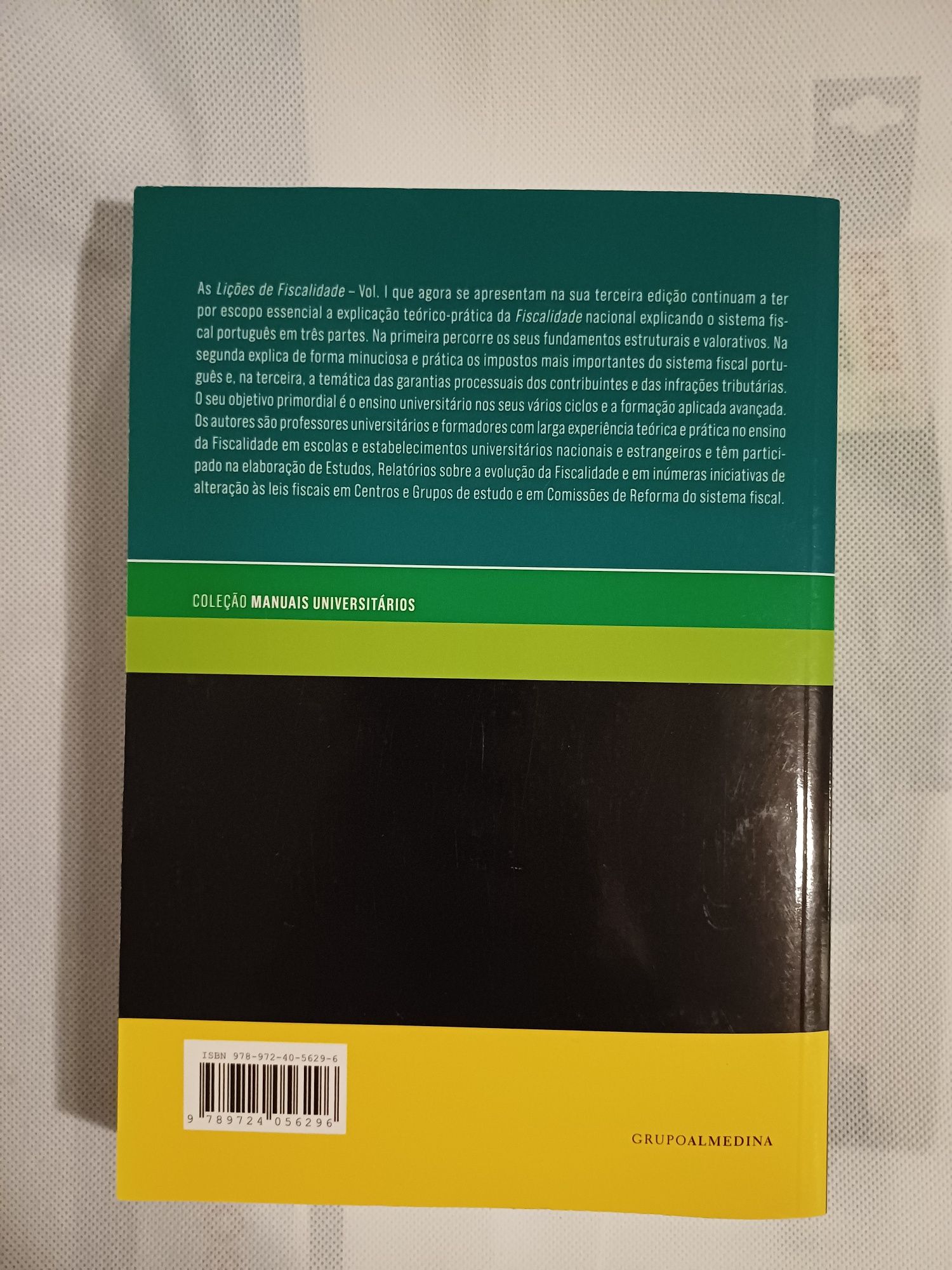 Livro - Lições de Fiscalidade Vol I, Almedina
