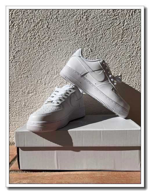 Białe buty Nike Air Force 1, buty wysokiej jakości, rozmiar 41
