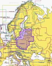 Używana Mapa Polski / Bałtyk południowy Navionics+ NAEU081R