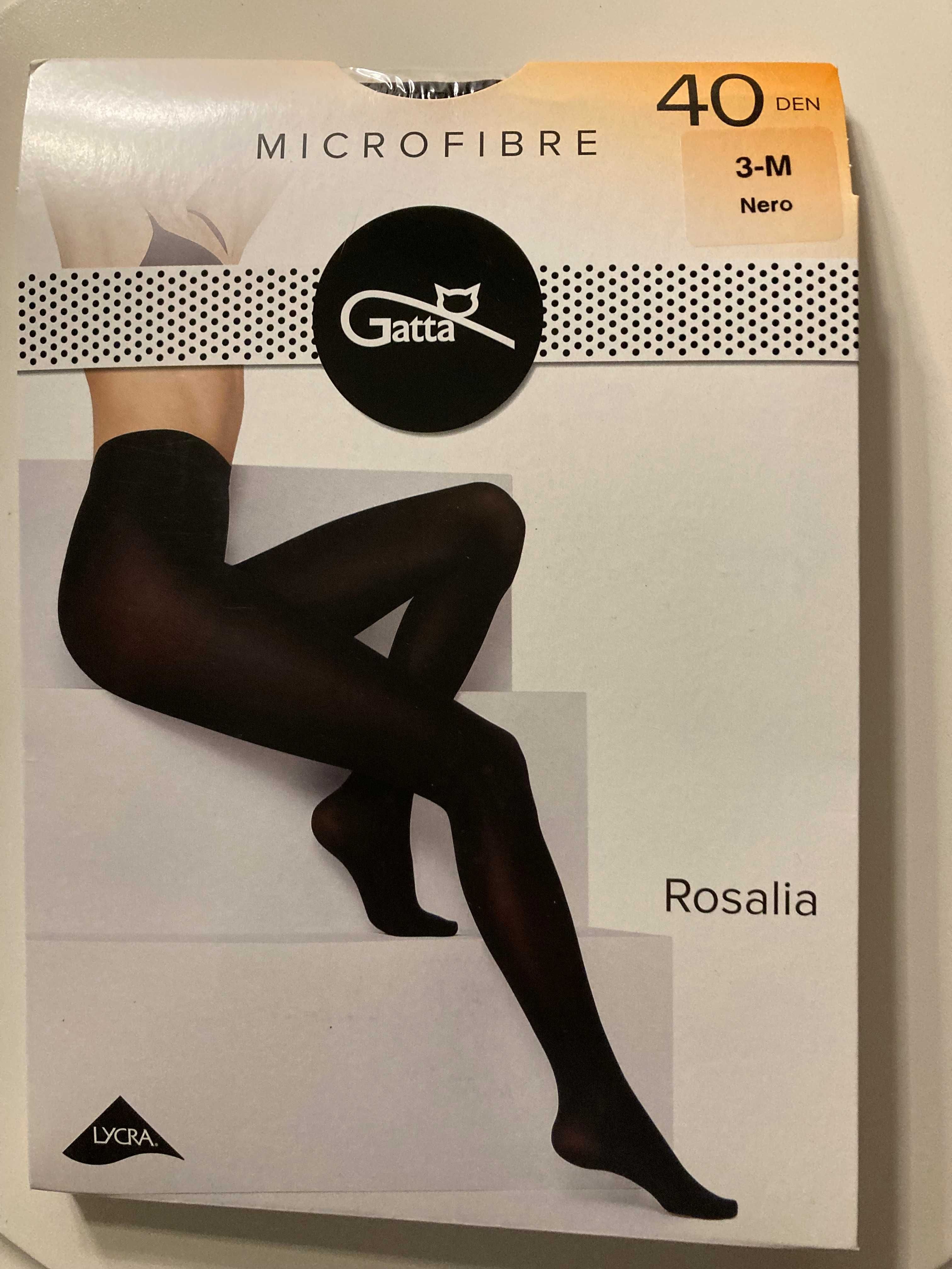 Rajstopy Gatta Rosalia  40Den 3-M NERO