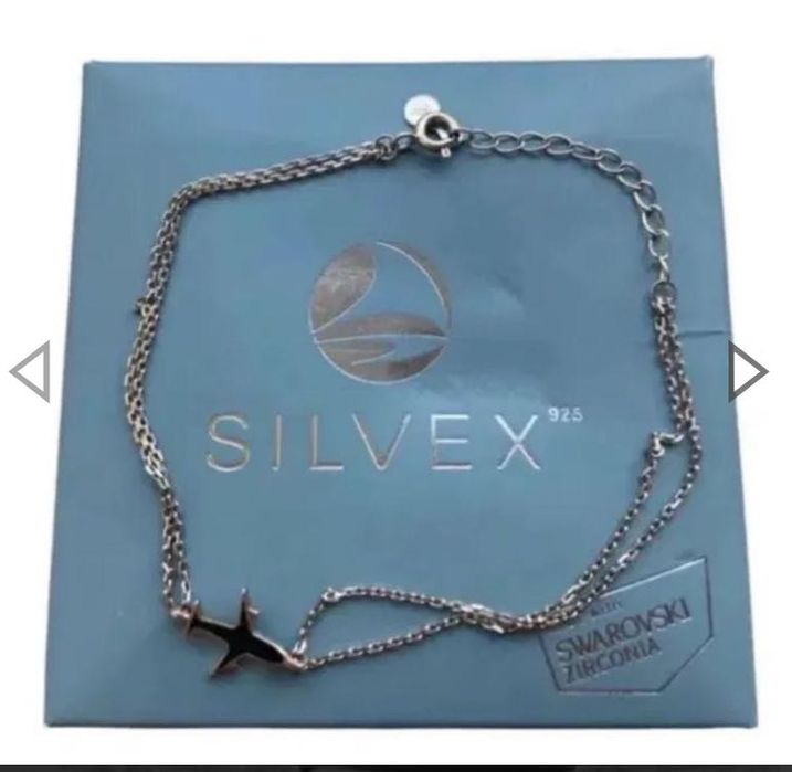 Black friday браслет щасливий літачок 925 проба