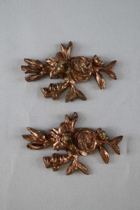 накладки мебельные винтажные старинные бронза (в ассортименте) №6