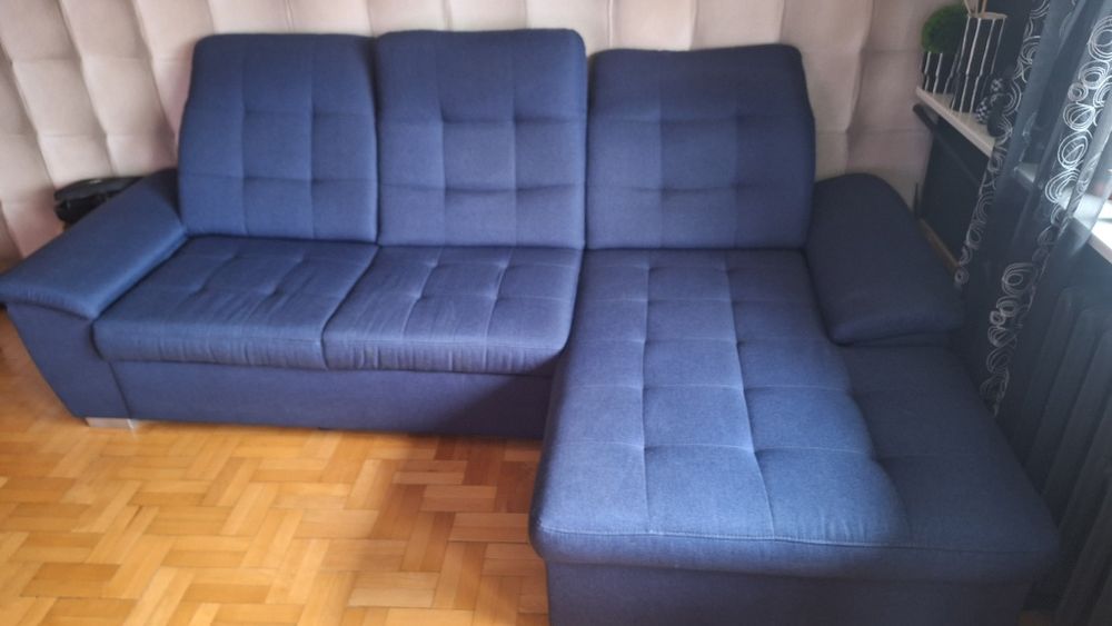 Rogówka narożnik  funkcja spania skrzynia na pościel  + dodatkowa
