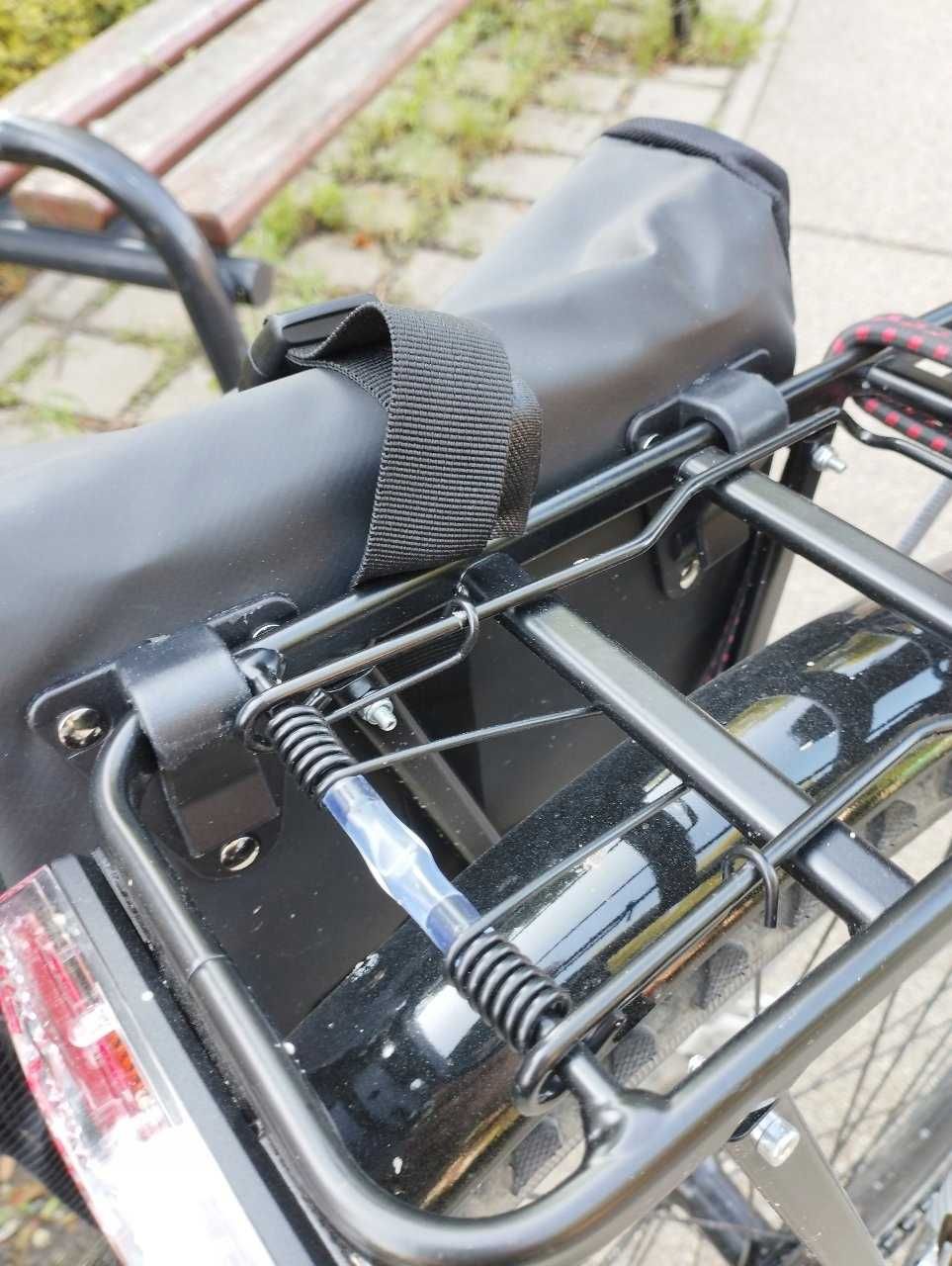 NOWA sakwa boczna 15L na rower, wodoodporna torba na zakupy bagażnik