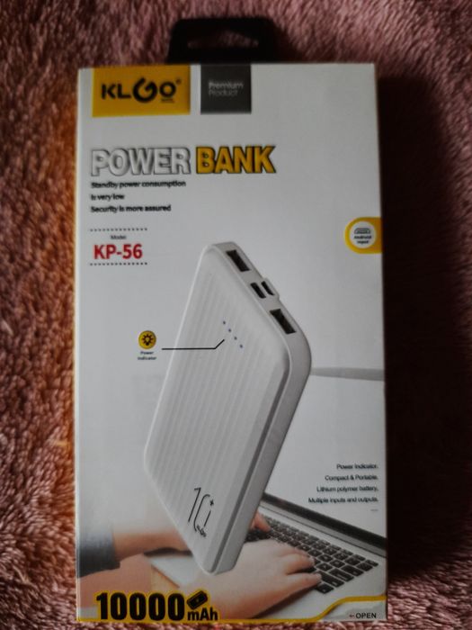 Павербанк на 10000 mAh для телефонов, смартфонов, планшетов