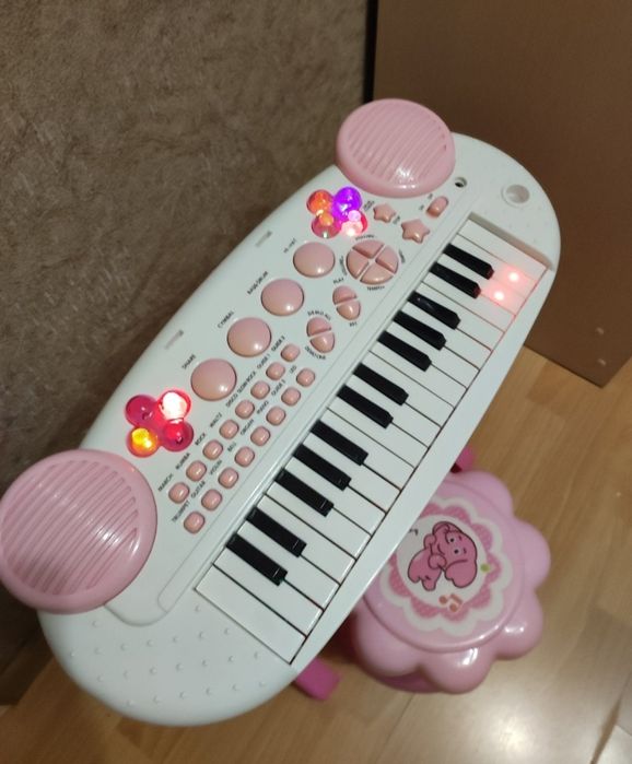 Синтезатор детский со стулом, пианино, синтезатор дитячий
